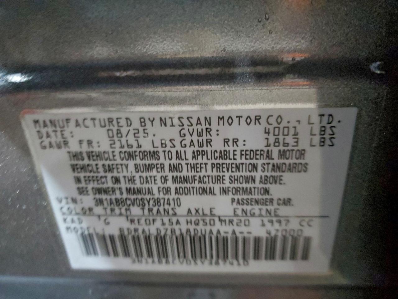 2025 NISSAN SENTRA SV photo 37