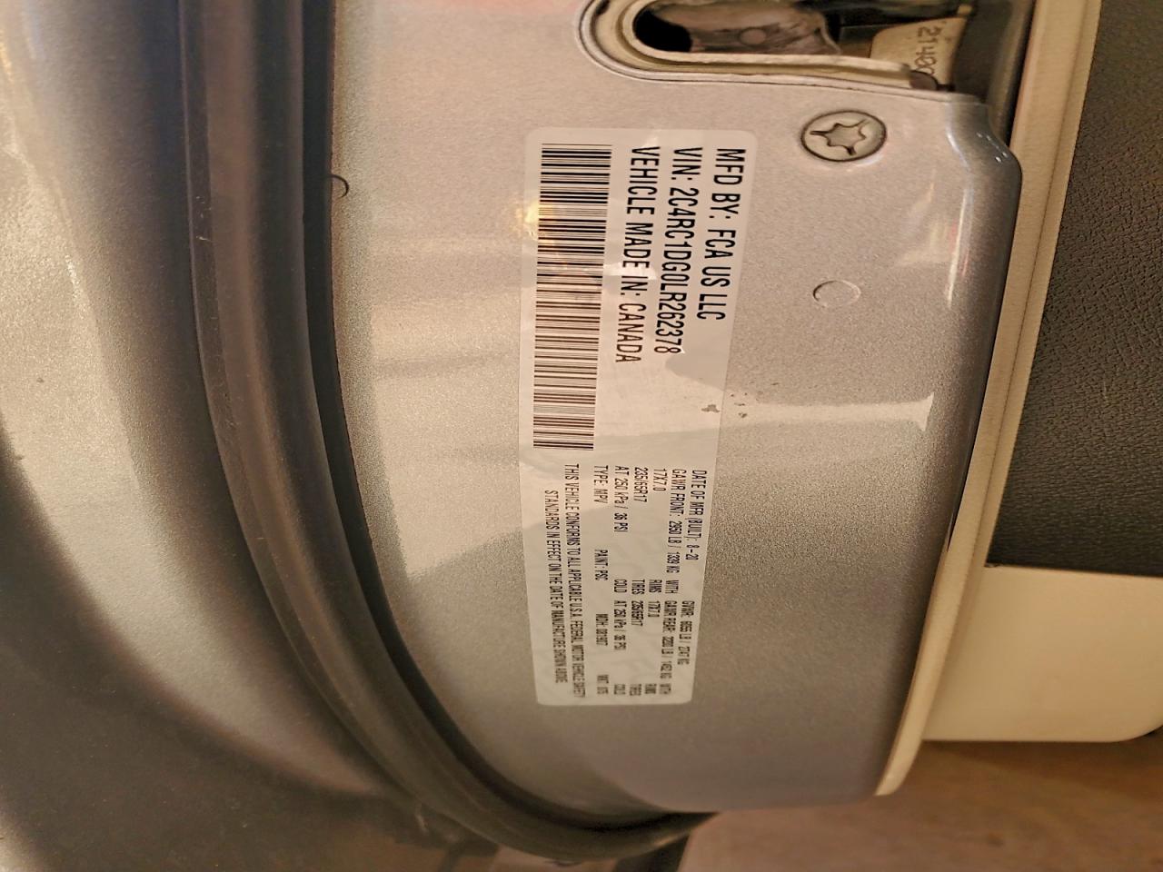 2020 CHRYSLER VOYAGER LXI photo 37