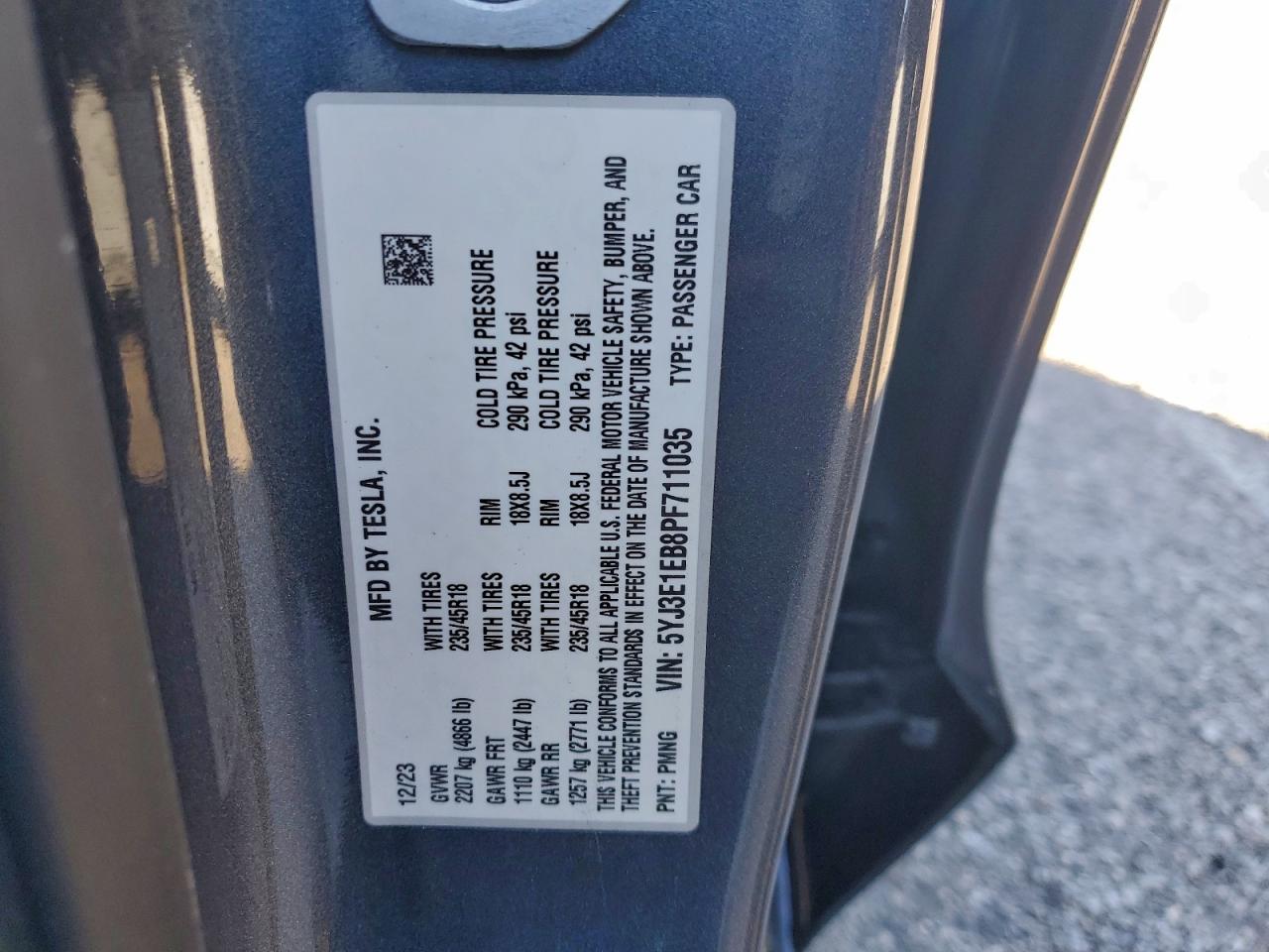 2023 TESLA MODEL 3 photo 12