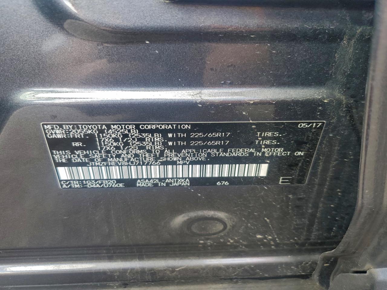 2017 TOYOTA RAV4 LE photo 12