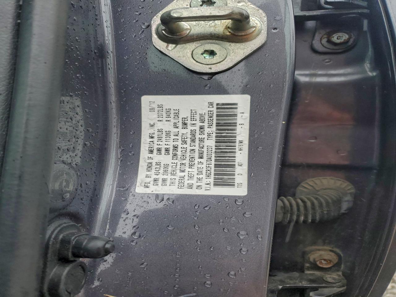 2013 HONDA ACCORD EXL photo 37