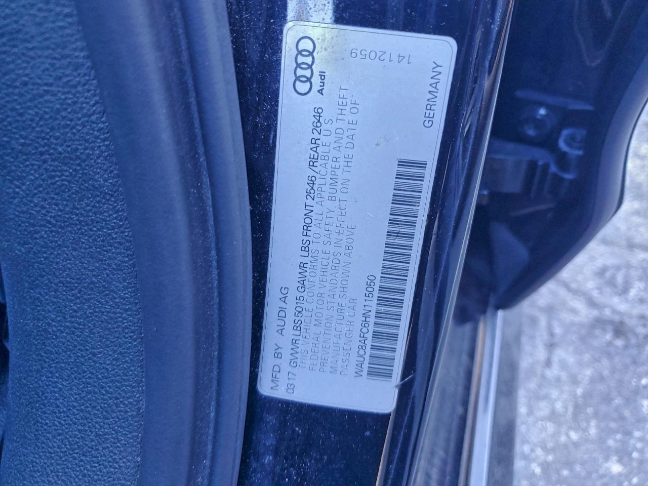 2017 AUDI A6 PREMIUM photo 12