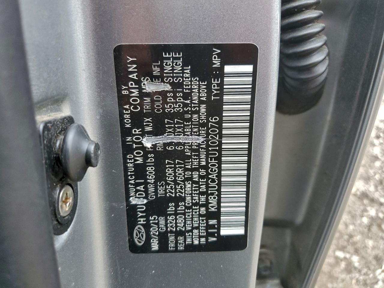 2015 HYUNDAI TUCSON LIMITED photo 13