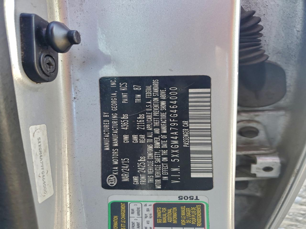 2015 KIA OPTIMA LX photo 13