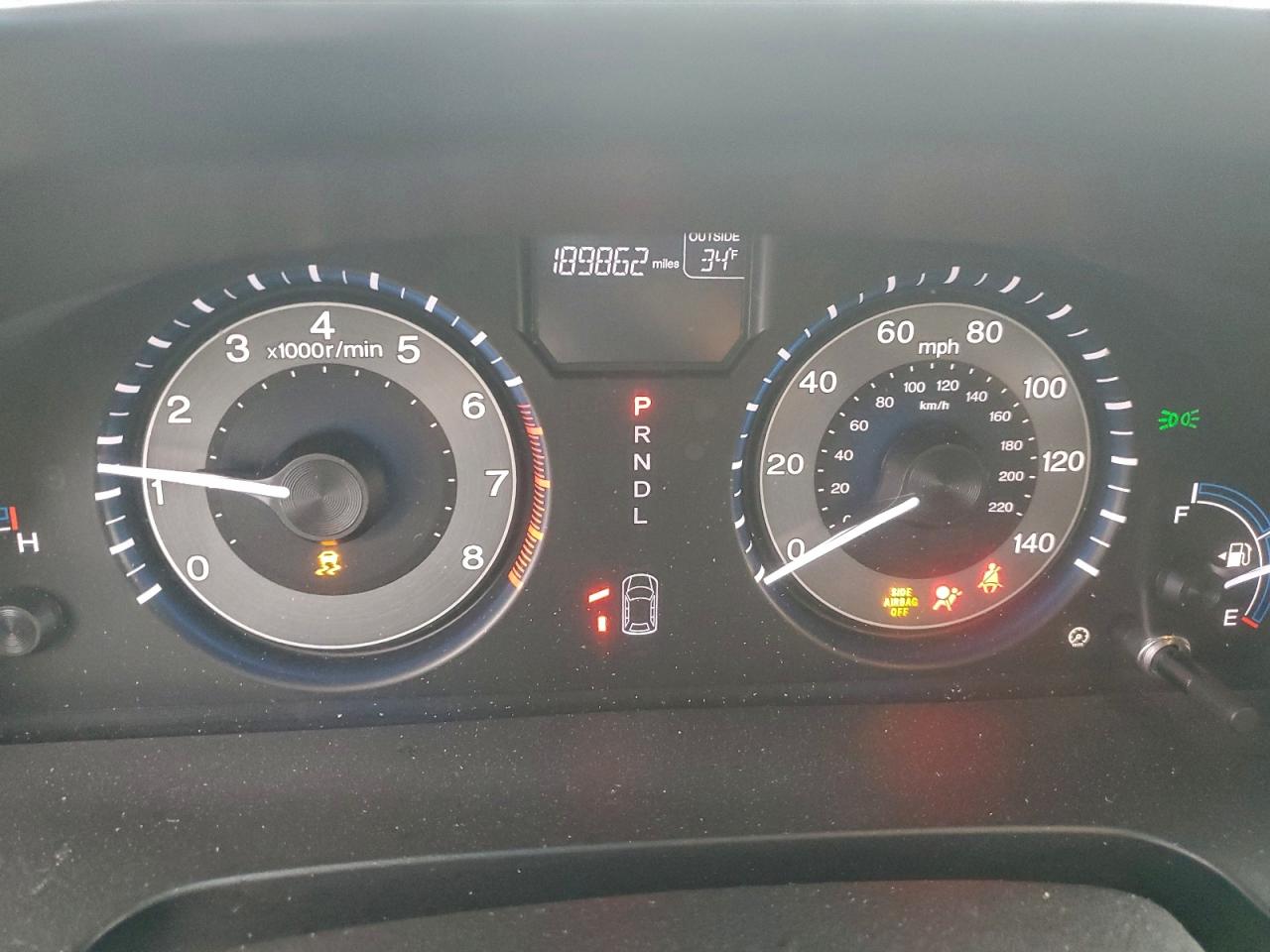 2012 HONDA ODYSSEY EXL photo 9