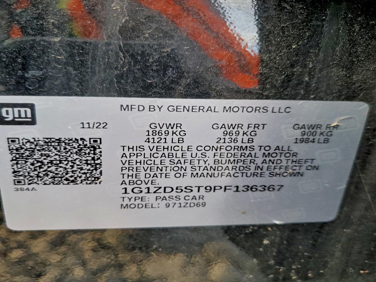 2023 CHEVROLET MALIBU LT photo 12