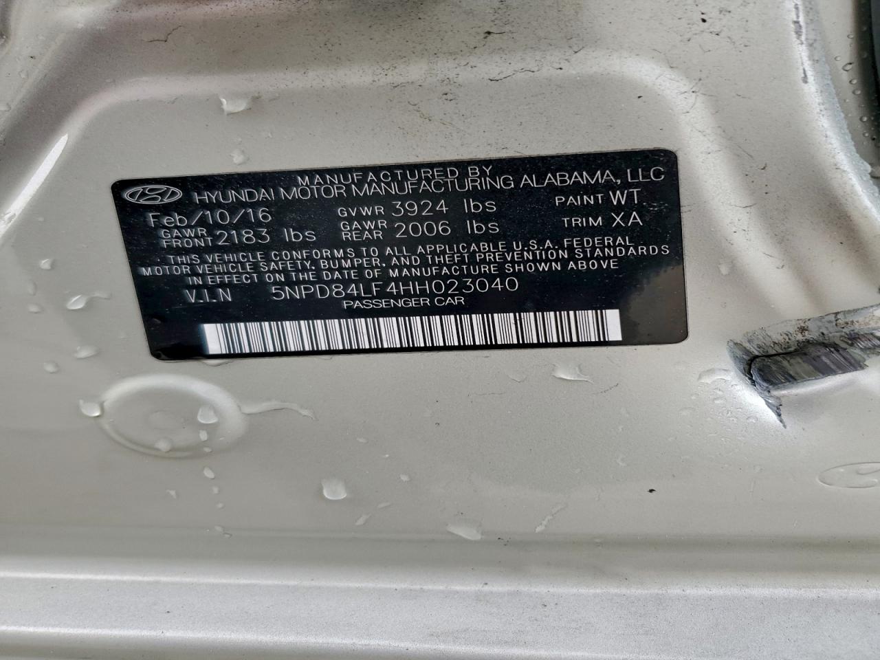 2017 HYUNDAI ELANTRA SE photo 12