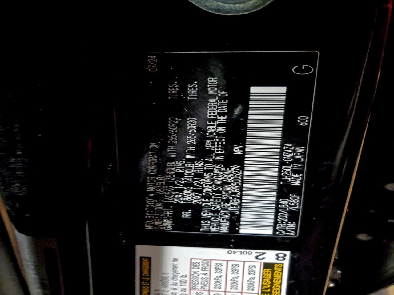 2024 TOYOTA LAND CRUISER BASE photo 23