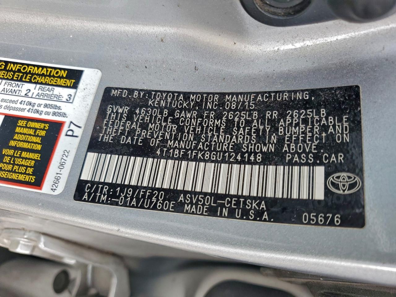 2016 TOYOTA CAMRY SE photo 12