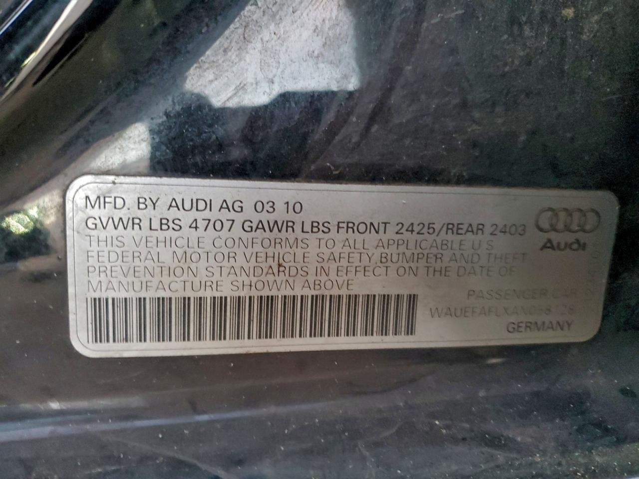 2010 AUDI A4 PREMIUM PLUS photo 12