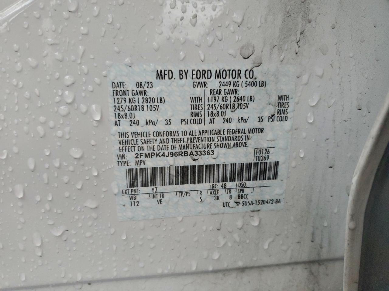 2024 FORD EDGE SEL photo 25