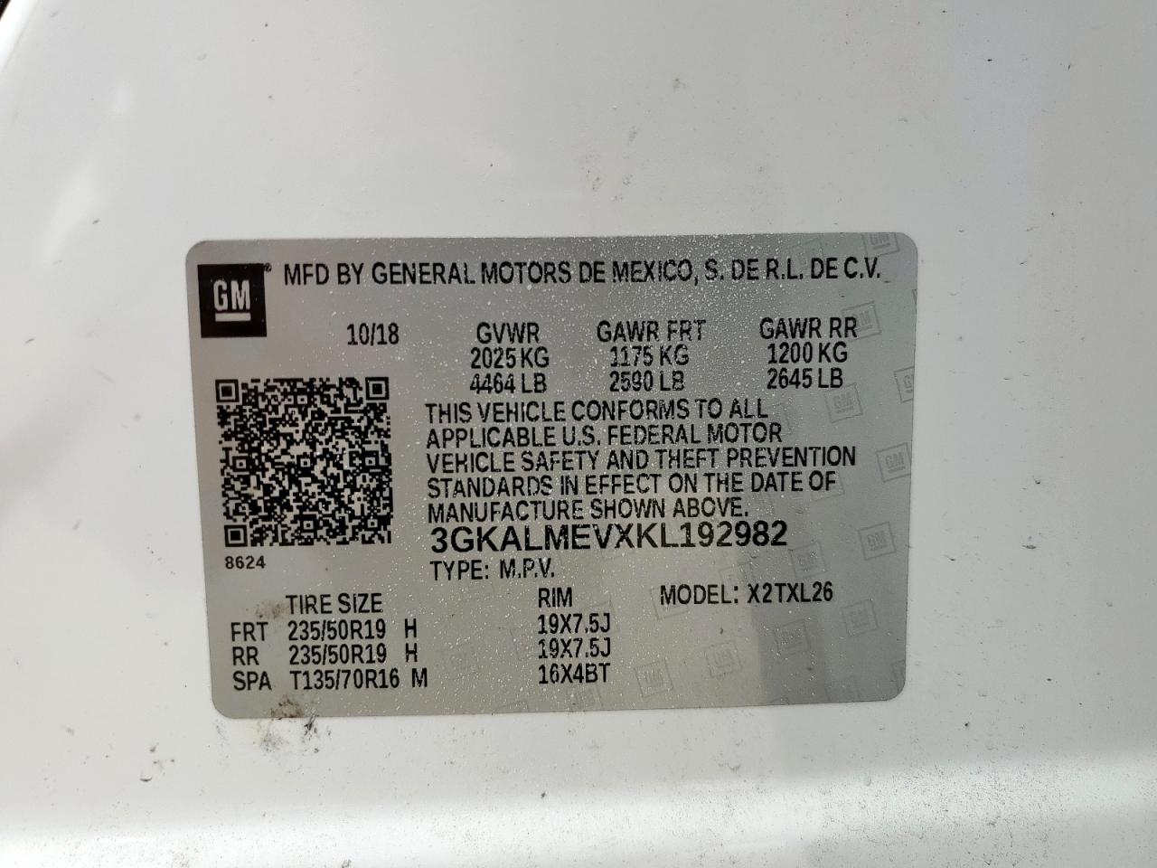2019 GMC TERRAIN SLE photo 27
