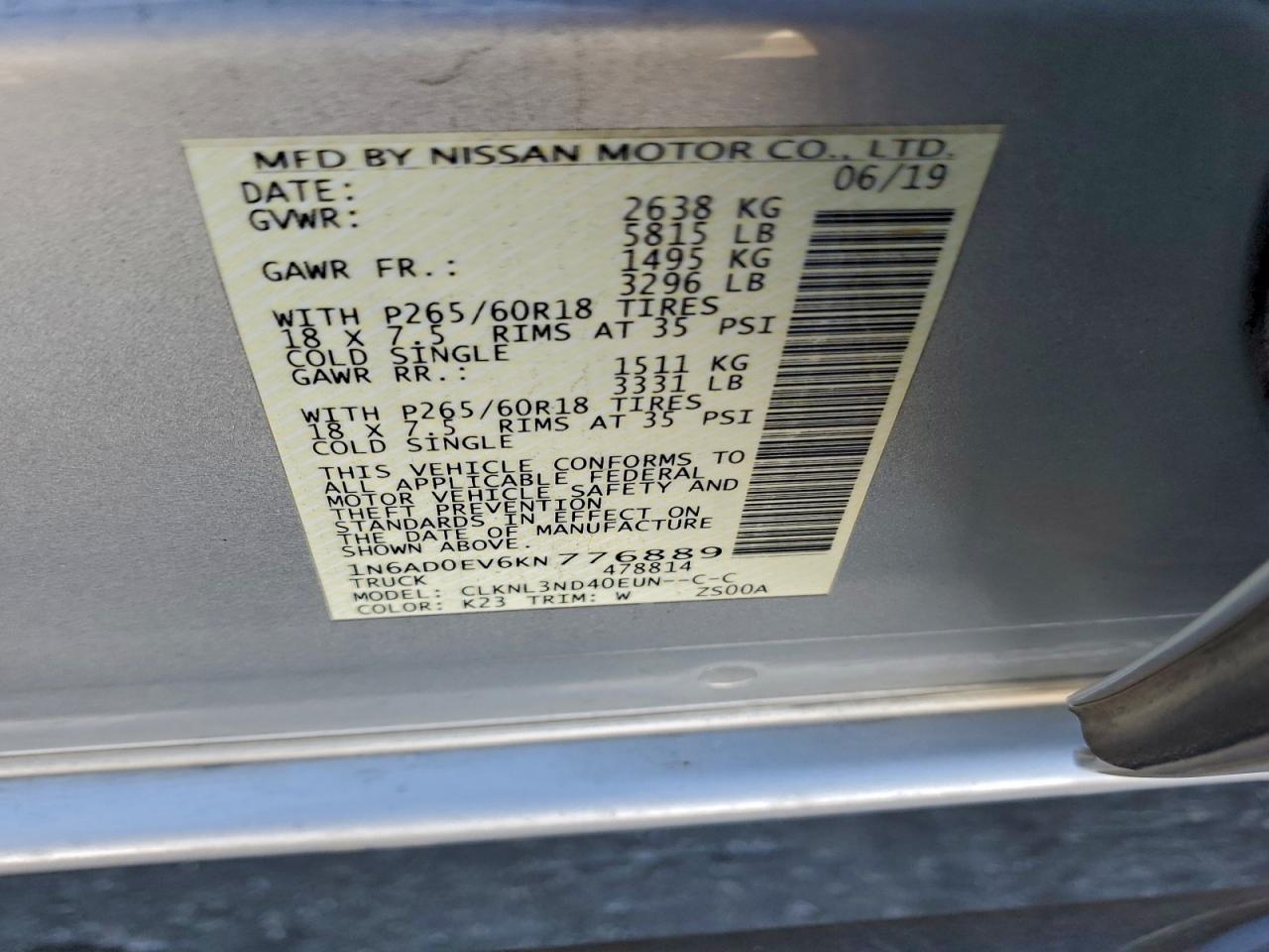 2019 NISSAN FRONTIER S photo 37