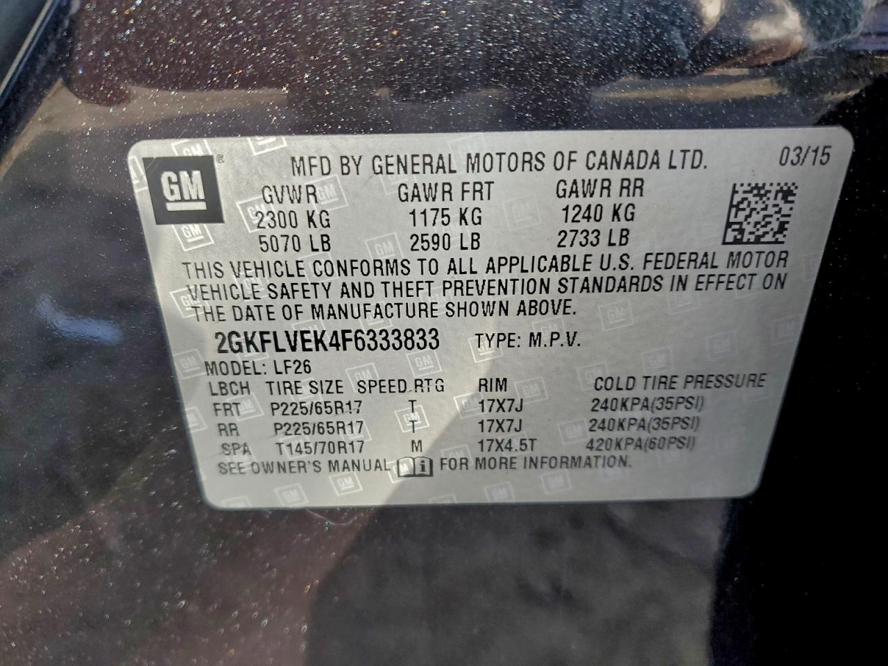 2015 GMC TERRAIN SLE photo 25