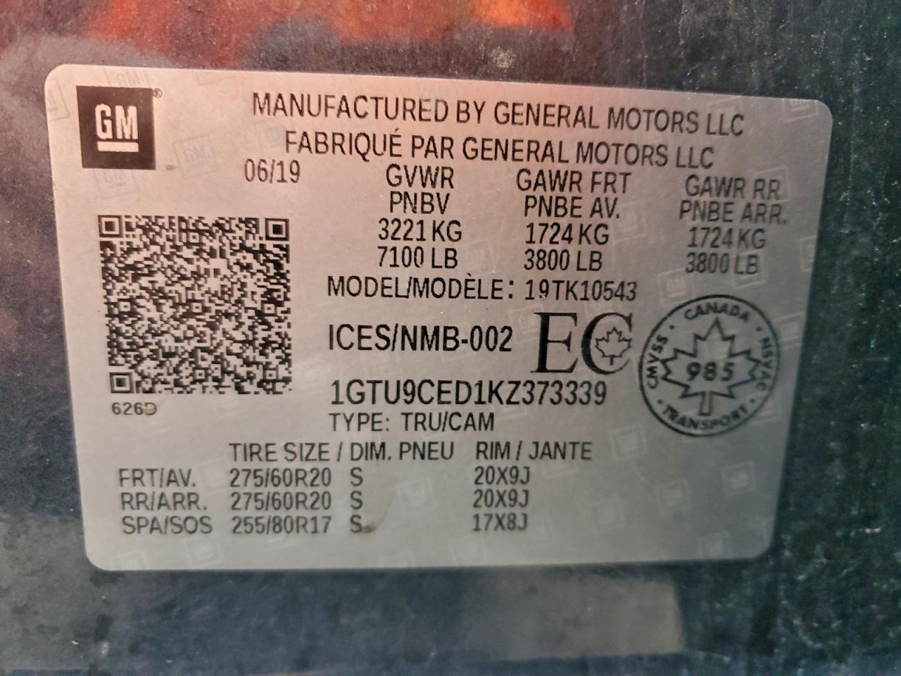 2019 GMC SIERRA K1500 ELEVATION photo 12