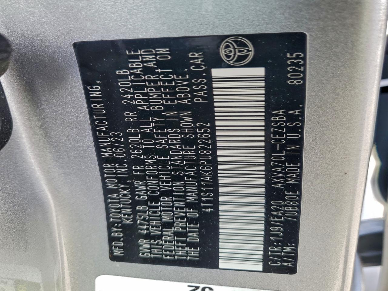 2023 TOYOTA CAMRY SE NIGHT SHADE photo 23