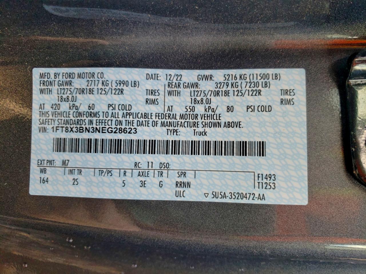 2022 FORD F350 SUPER DUTY photo 27