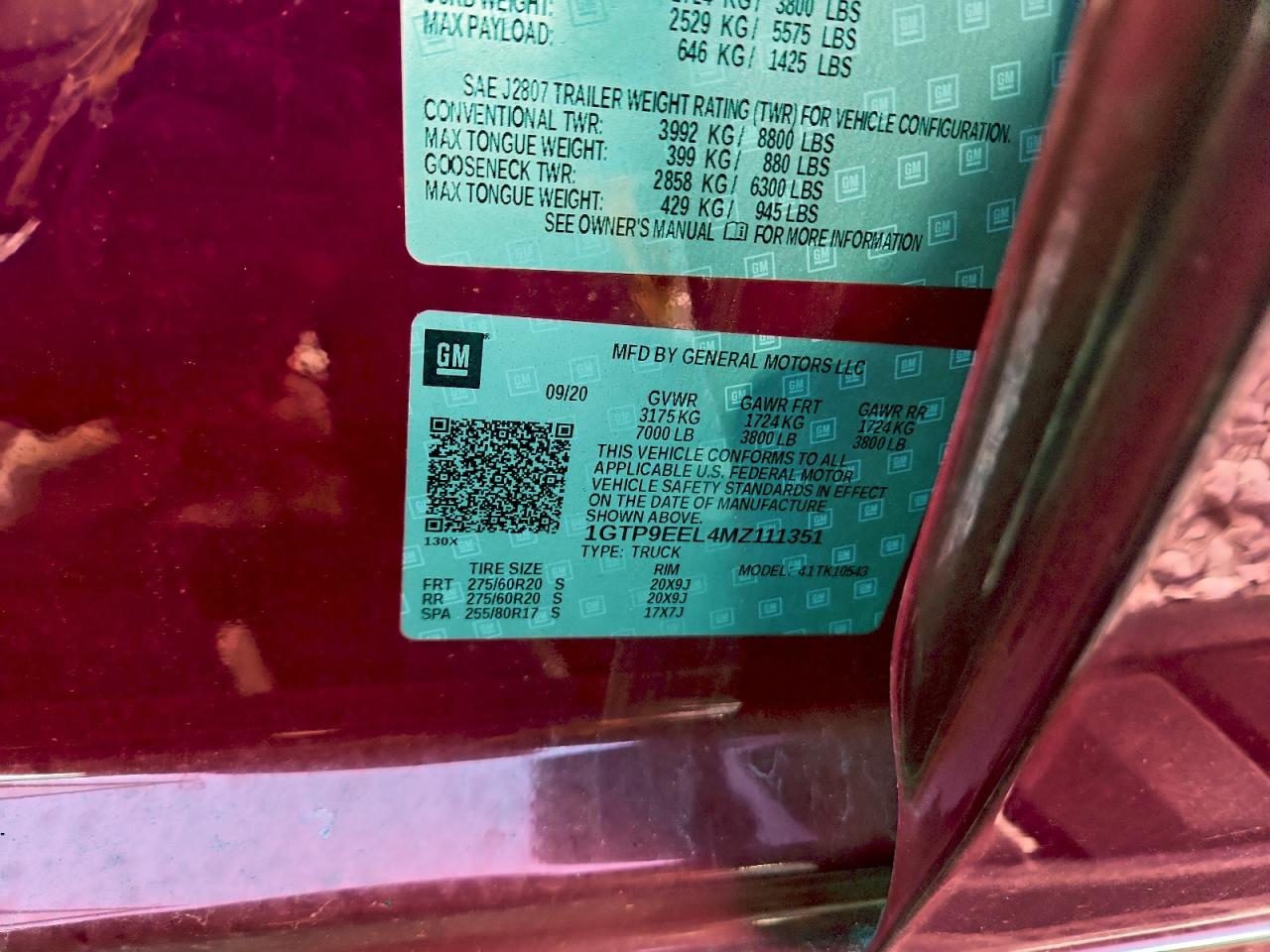 2021 GMC SIERRA K1500 AT4 photo 12