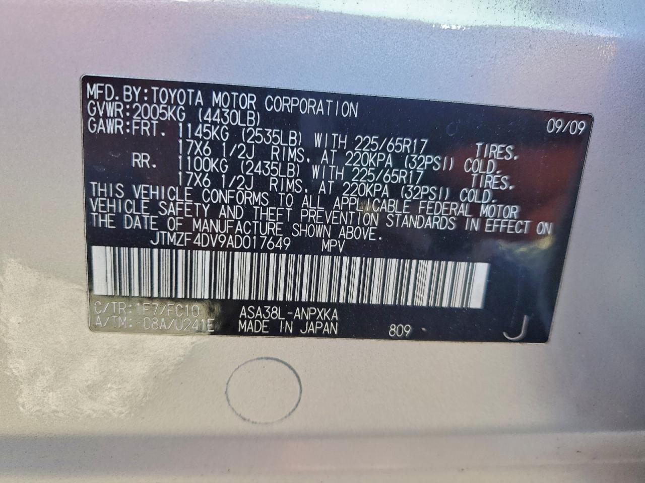 2010 TOYOTA RAV4 photo 27