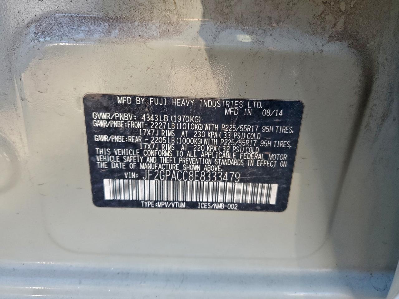 2014 SUBARU XV CROSSTREK 2.0 PREMIUM photo 12