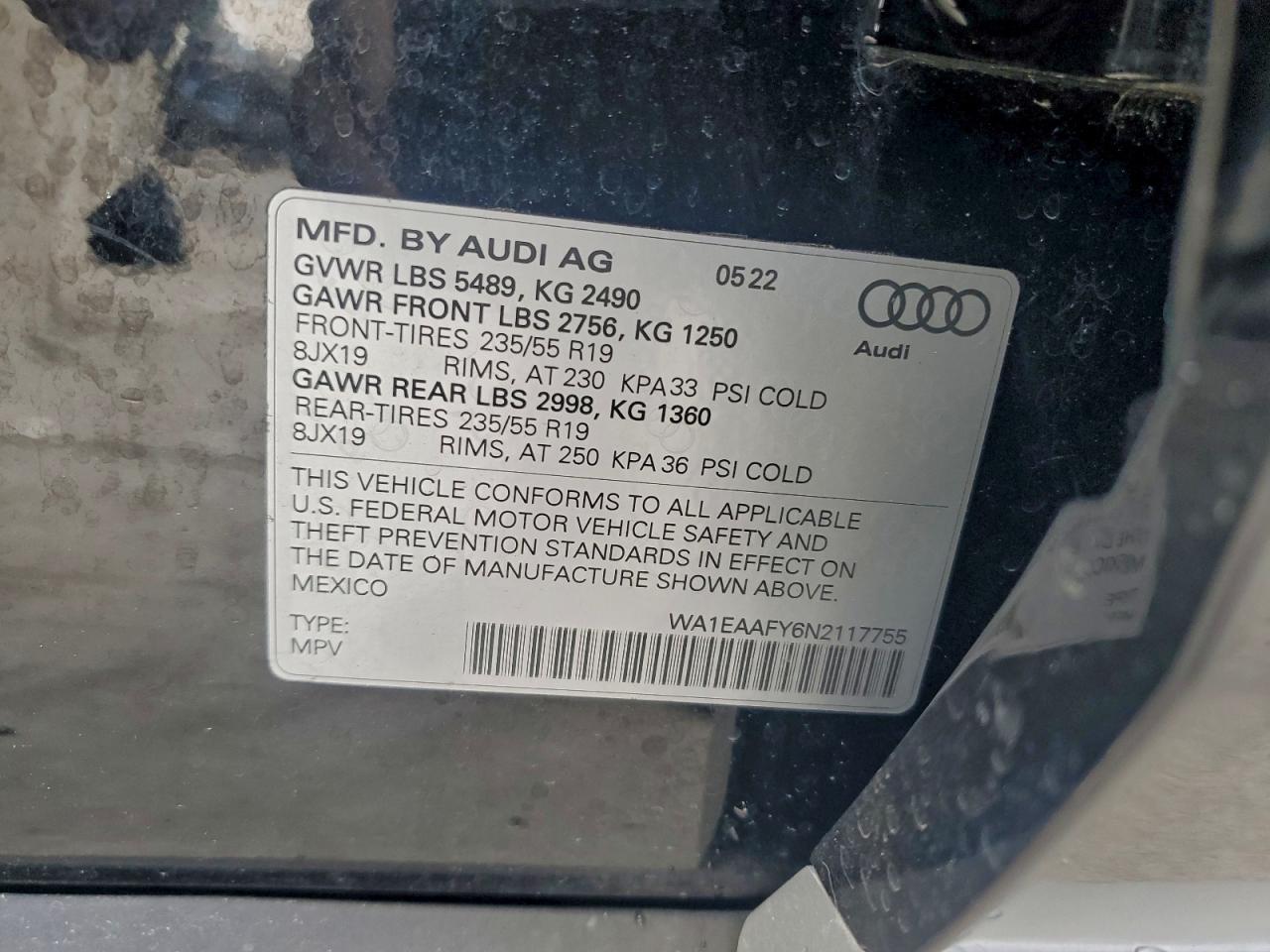2022 AUDI Q5 PREMIUM PLUS 45 photo 25