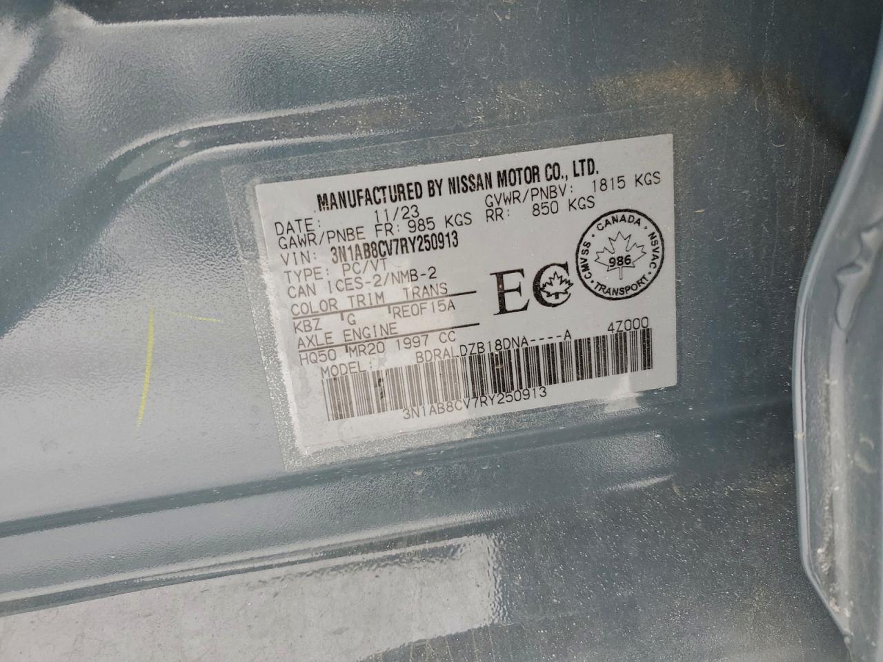 2024 NISSAN SENTRA SV photo 25