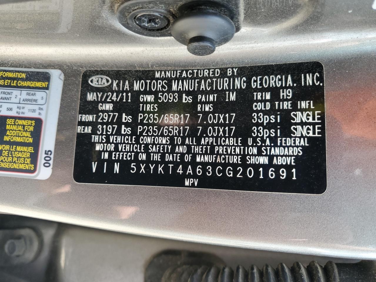 2012 KIA SORENTO photo 13