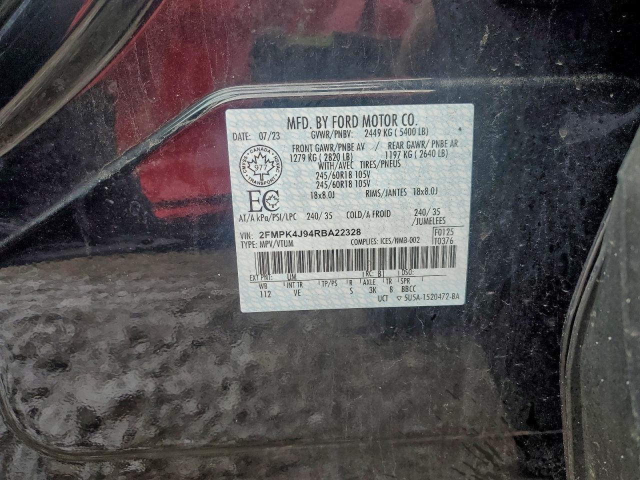 2024 FORD EDGE photo 27