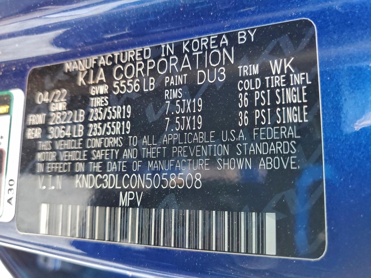 2022 KIA EV6 LIGHT photo 14