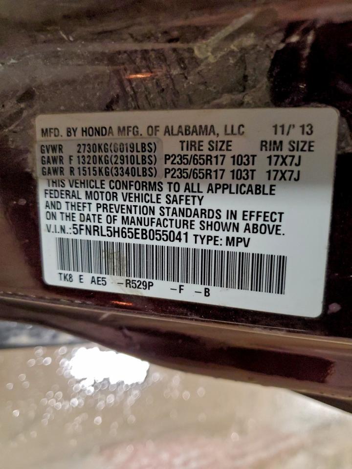 2014 HONDA ODYSSEY EXL photo 14