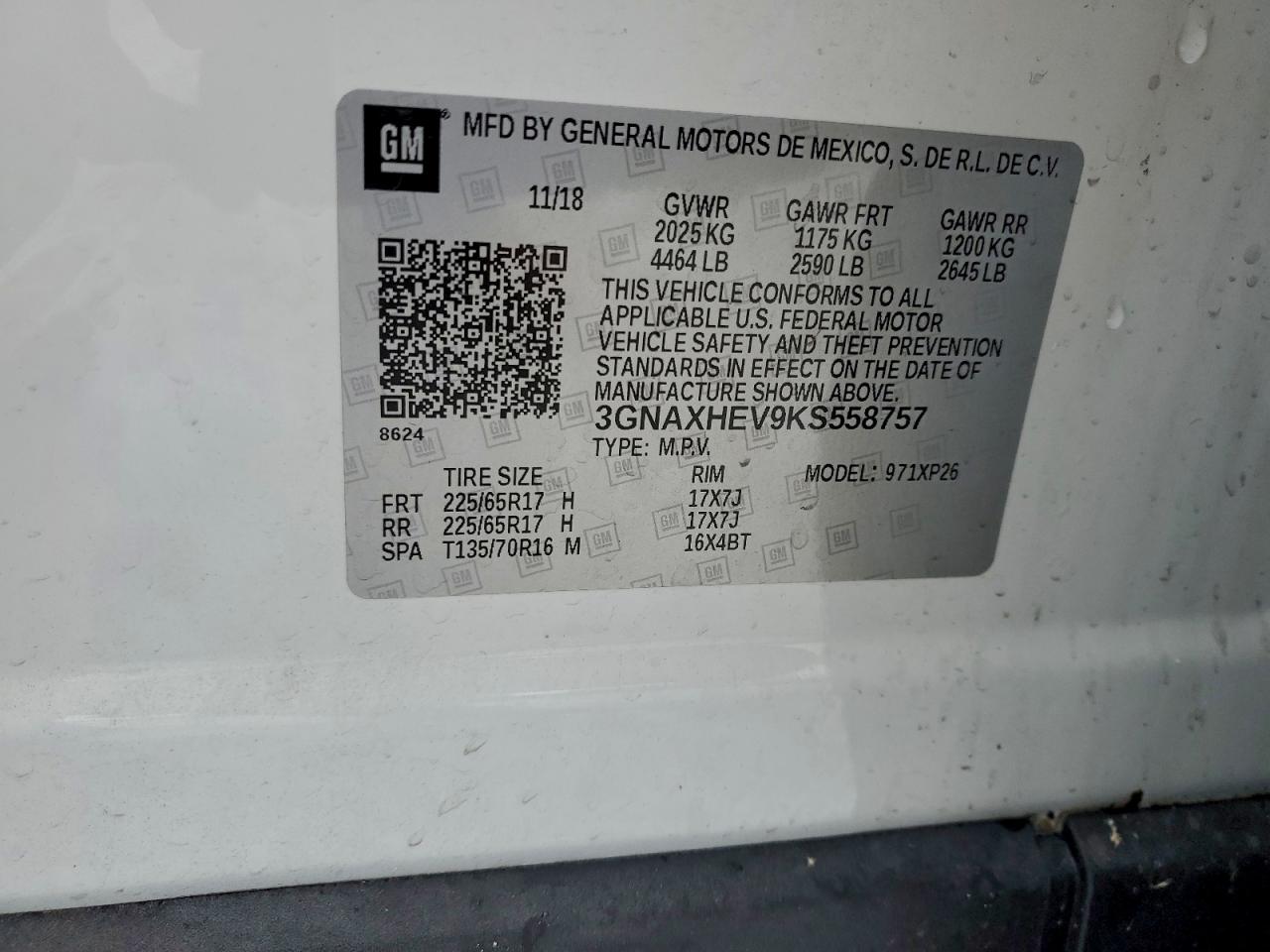 2019 CHEVROLET EQUINOX LS photo 37