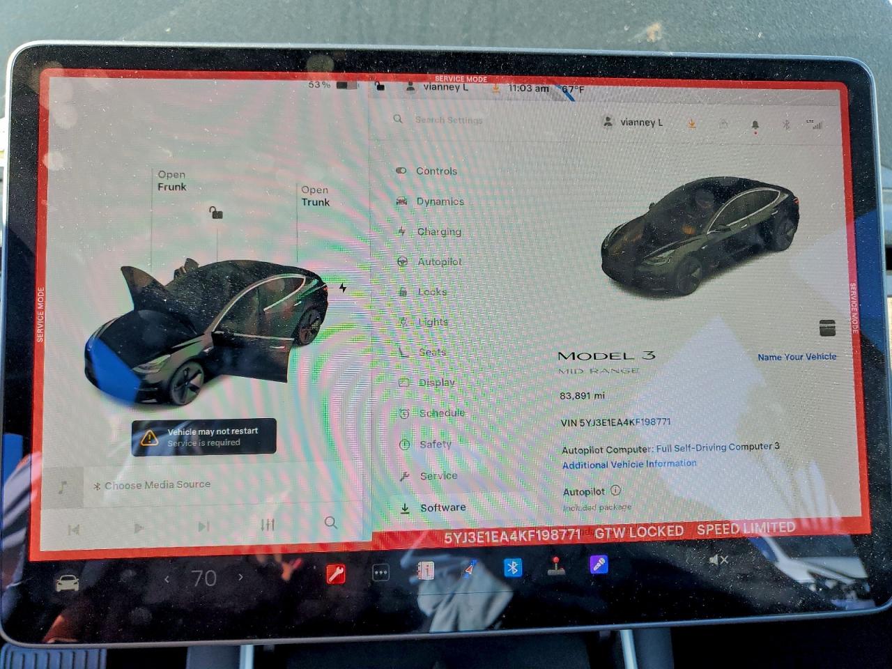2019 TESLA MODEL 3 photo 9