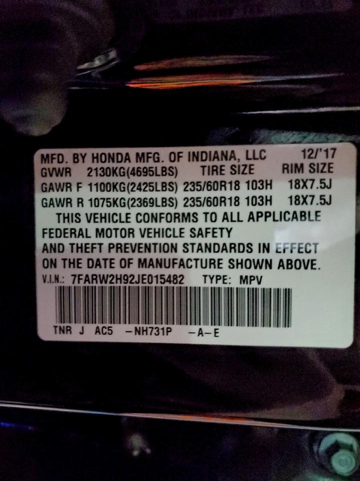 2018 HONDA CR-V TOURING photo 37