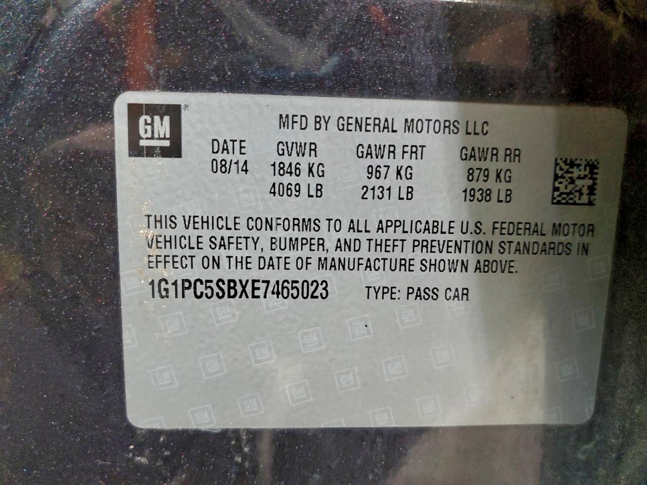 2014 CHEVROLET CRUZE LT photo 23