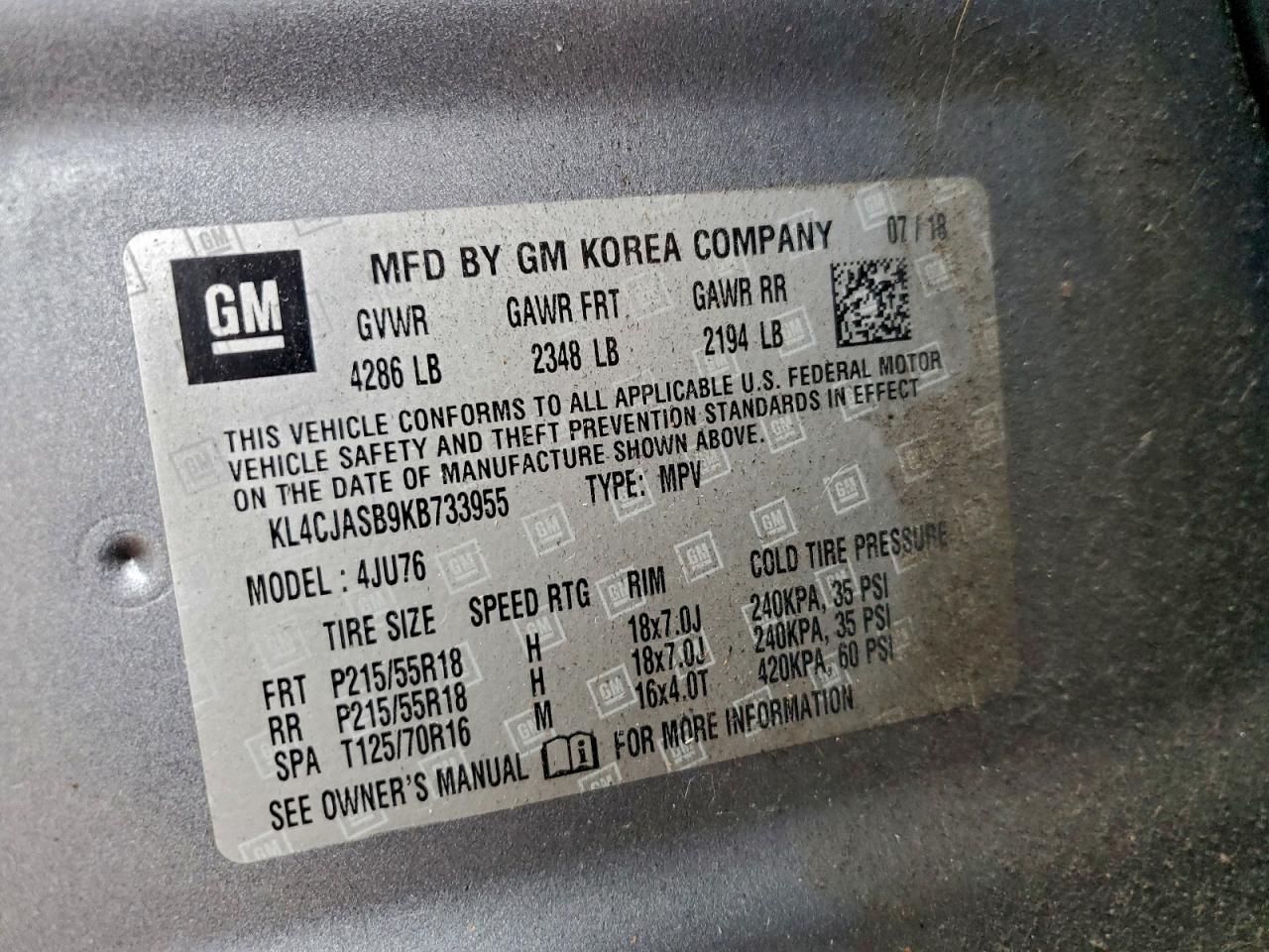 2019 BUICK ENCORE PREFERRED photo 12