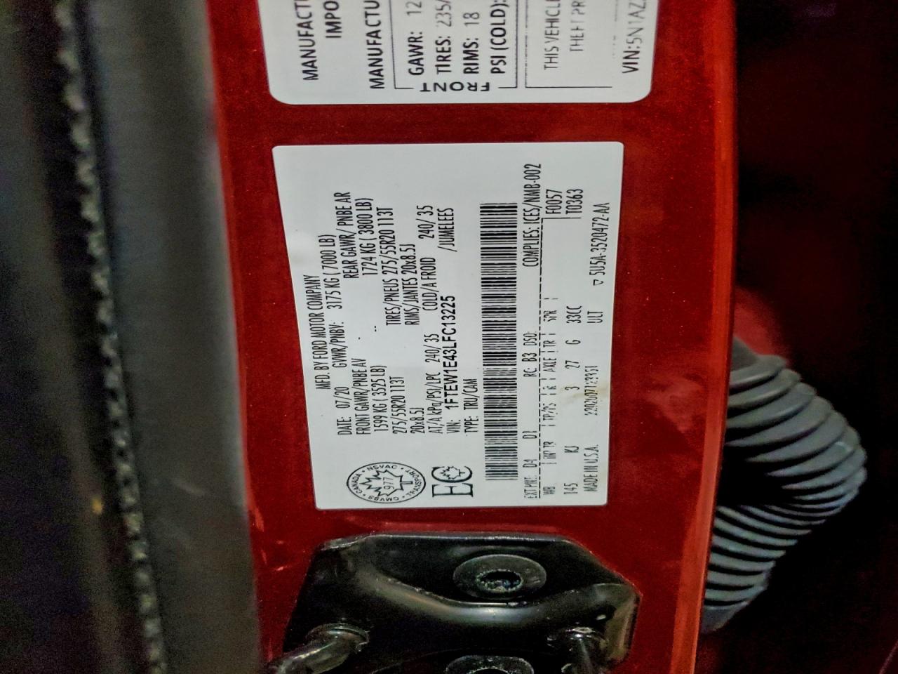 2020 FORD F150 SUPERCREW photo 34