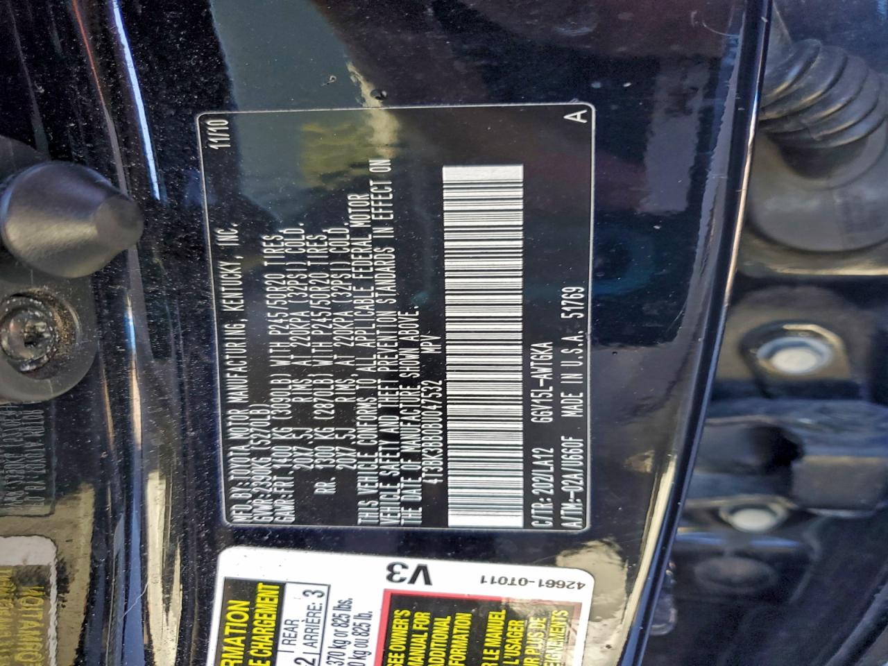 2011 TOYOTA VENZA photo 25