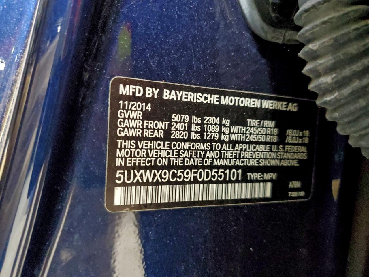 2015 BMW X3 XDRIVE28I photo 13