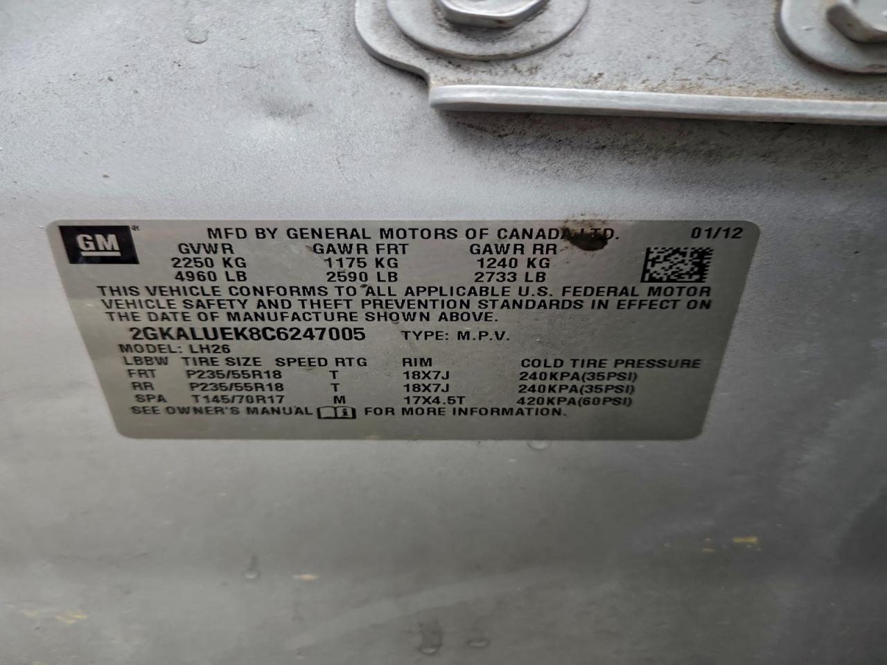 2012 GMC TERRAIN SLT photo 25