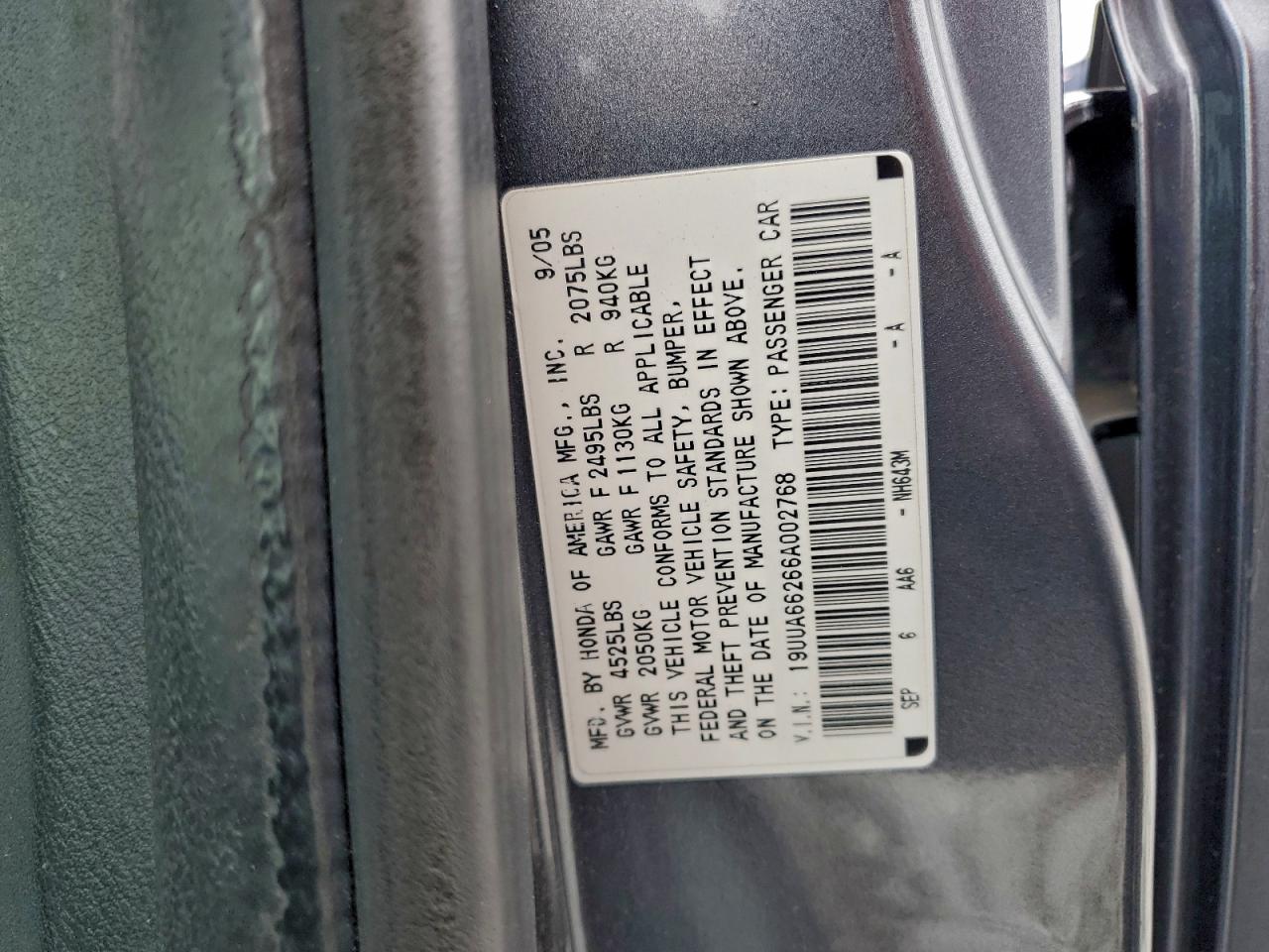 2006 ACURA 3.2TL photo 23
