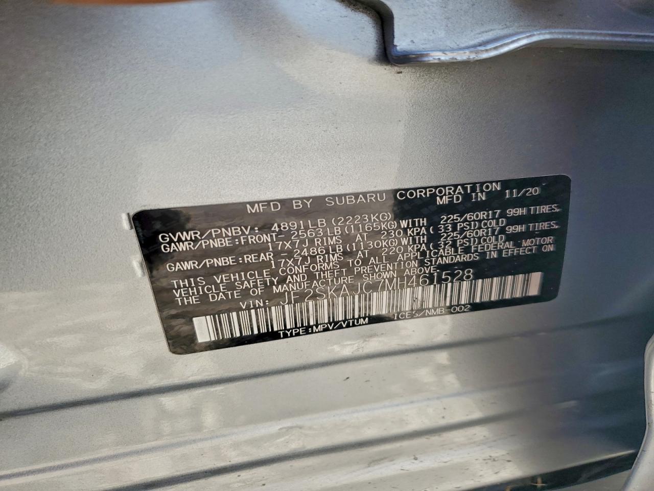 2021 SUBARU FORESTER PREMIUM photo 27