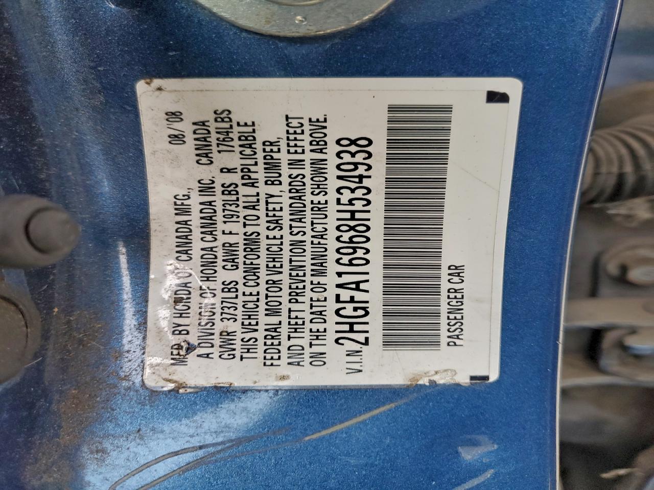 2008 HONDA CIVIC EXL photo 34