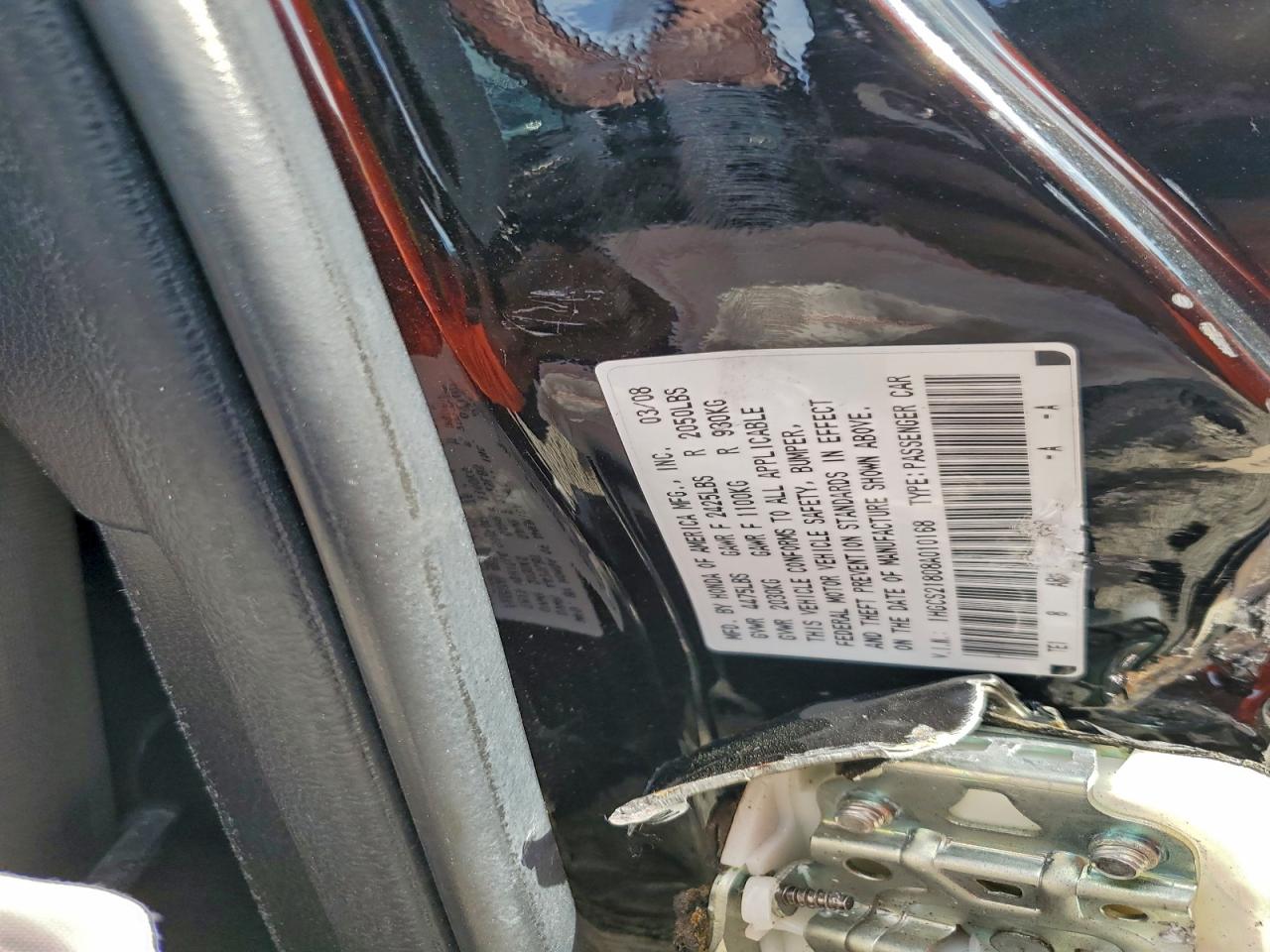 2008 HONDA ACCORD EXL photo 25