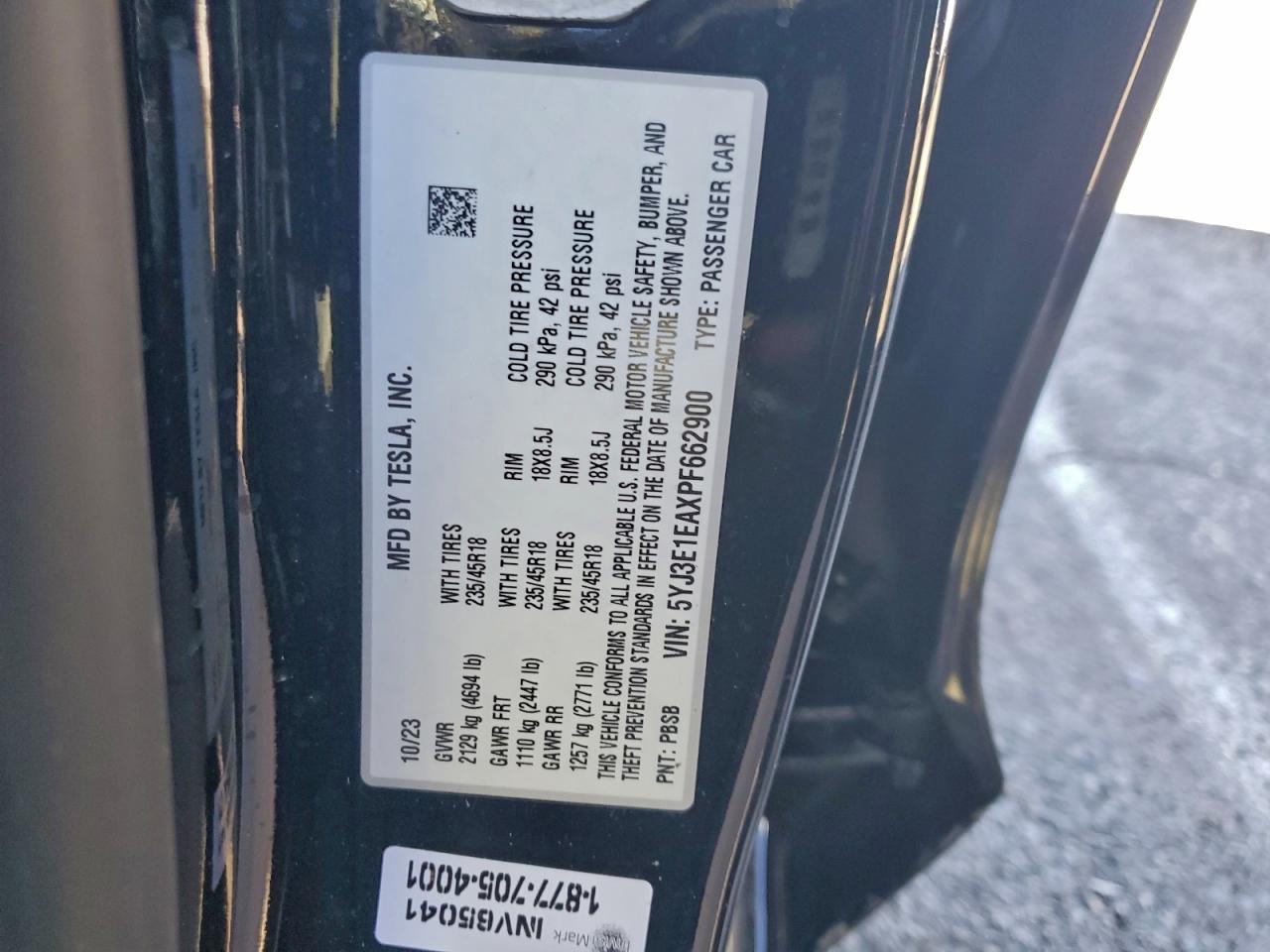 2023 TESLA MODEL 3 photo 12