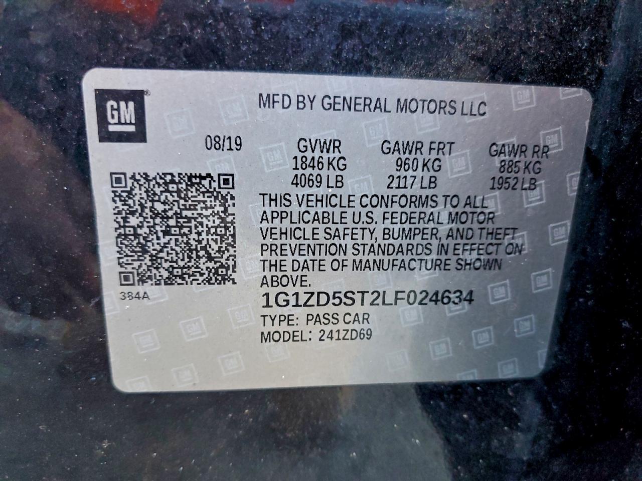 2020 CHEVROLET MALIBU LT photo 34