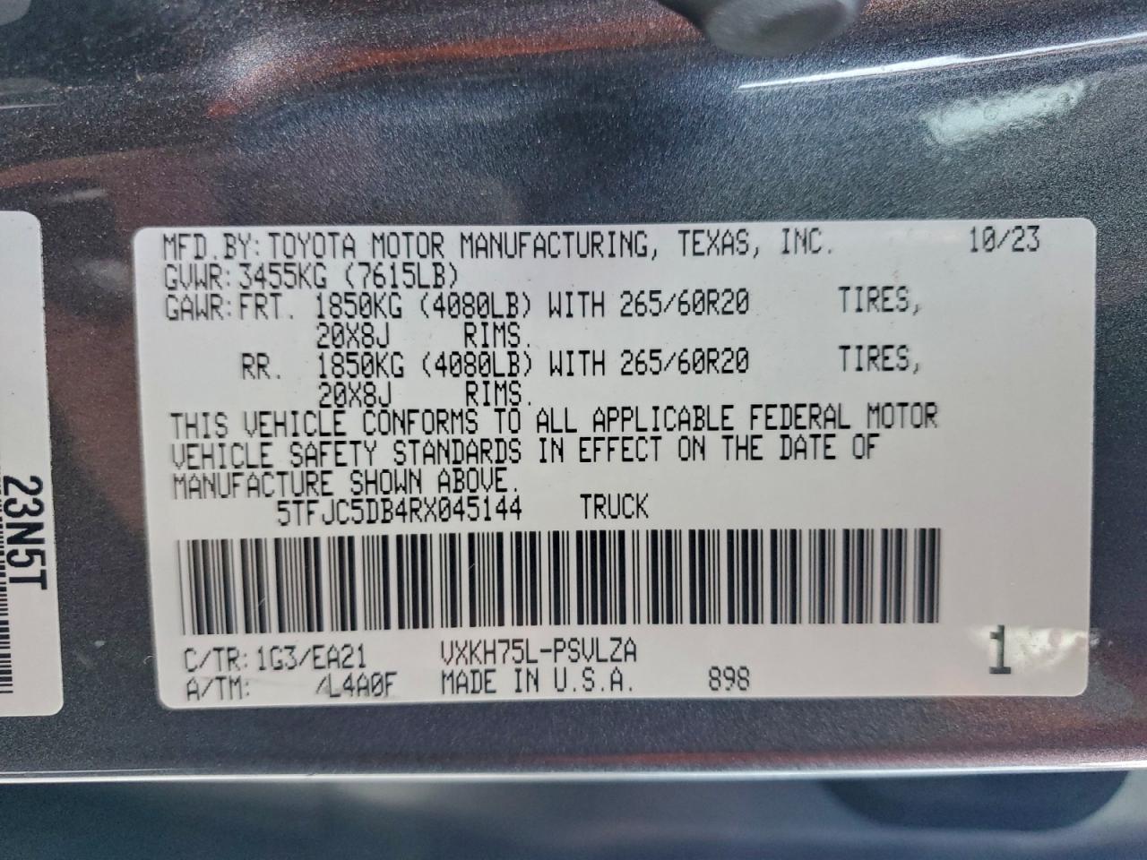 2024 TOYOTA TUNDRA CREWMAX LIMITED photo 13