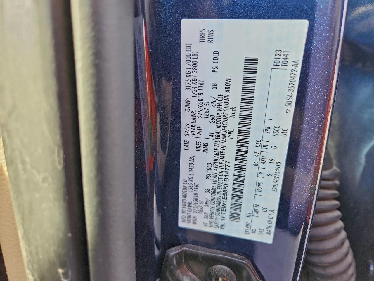 2019 FORD F150 SUPERCREW photo 25