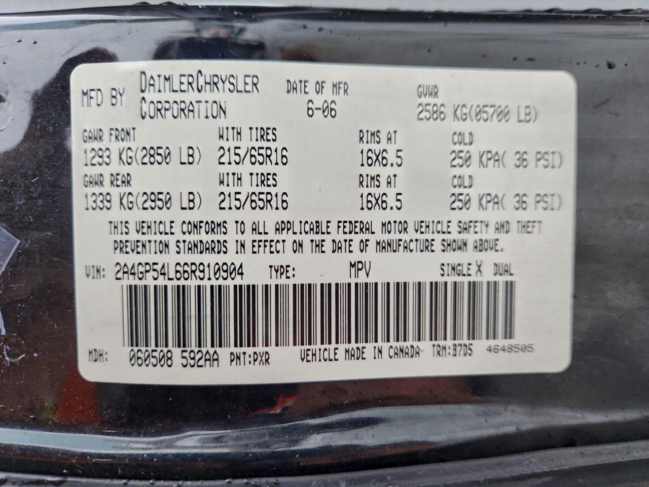 2006 CHRYSLER TOWN & COUNTRY TOURING photo 27