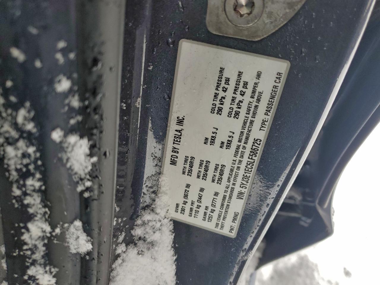 2020 TESLA MODEL 3 photo 34