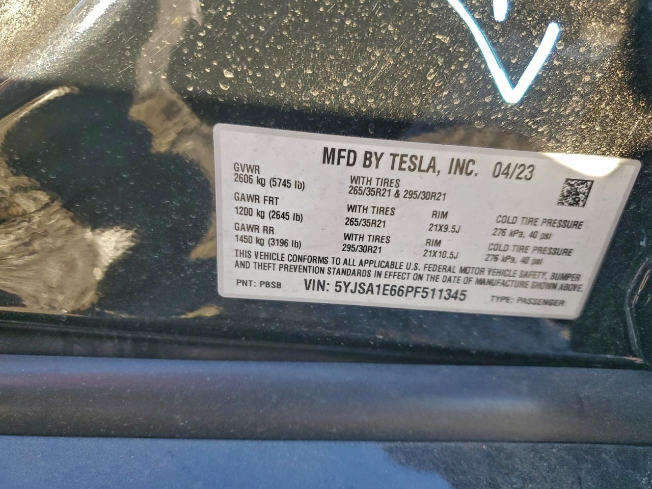 2023 TESLA MODEL S photo 37